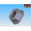 DIN 6923, CLASS 10 METRIC SERR FLANGE NUTS, H, T, ZP_4